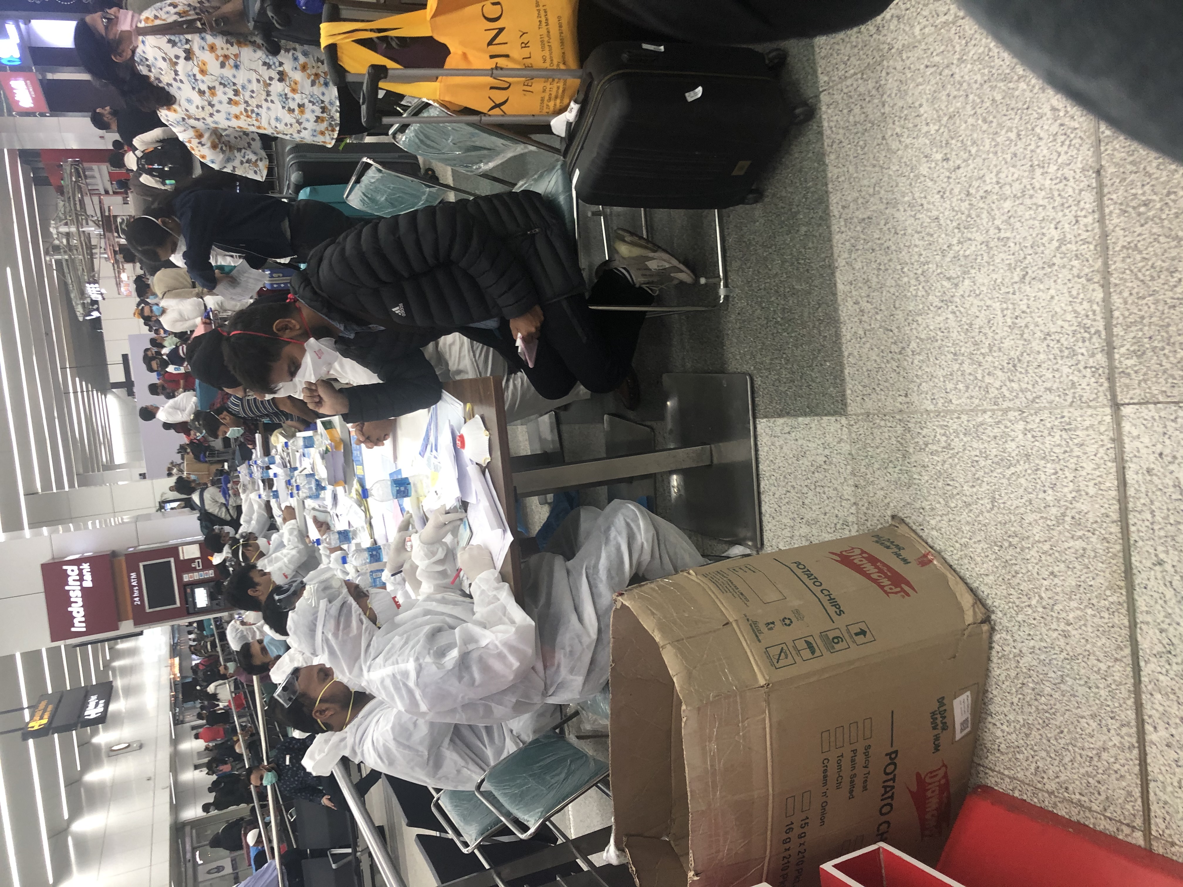 Chaos in Delhi Airport